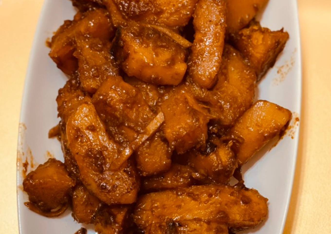 Resep Labu Kuning Tumis Jahe (Ala Taiwan Food)