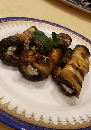 صورة لوصفة رولات الباذنجان