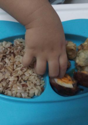 รูปของ หมูก้อนห่อไข่ (อาหารเด็ก)