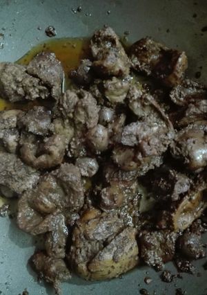 صورة لوصفة كبد وقوانص فراخ 😉
