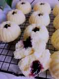Bolu susu mini blueberry