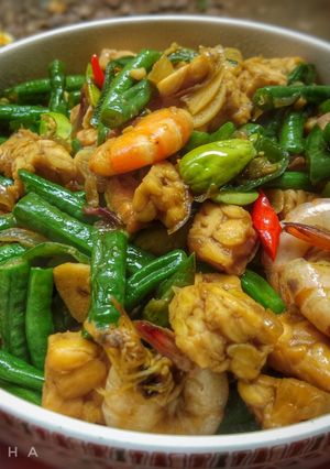 Foto resep Sayur kacang panjang +tempe+pete+udang