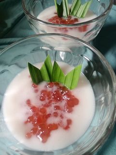 Foto resep Bubur mutiara kuah santan