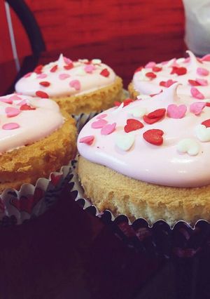 Una foto de Muffins con crema fáciles