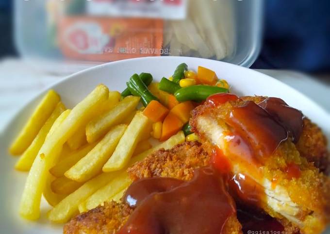 Resep Chicken Katsu Frozen oleh Kiena - Cookpad