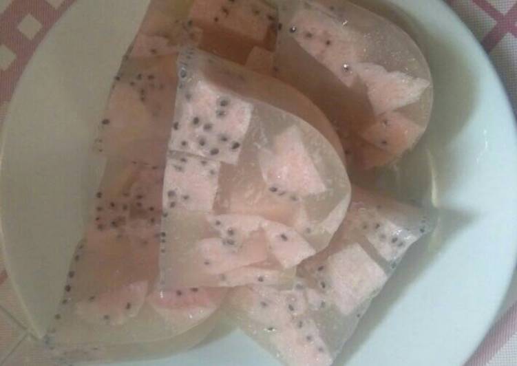 Puding selasih mangga nutrijell