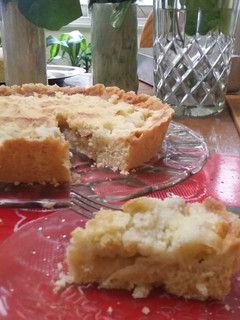 Una foto de Tarta de manzana crocante