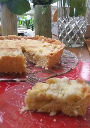 Una foto de Tarta de manzana crocante