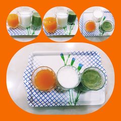 A picture of Tri color buttermilk.
