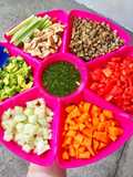 Ceviche de lentejas y pollo