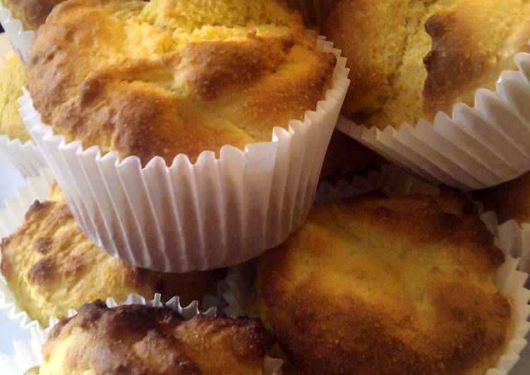 Steps to Make Award-winning Cornmeal  Muffins