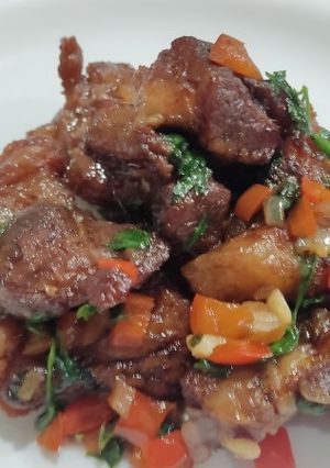 Una foto de Masa de cerdo frita