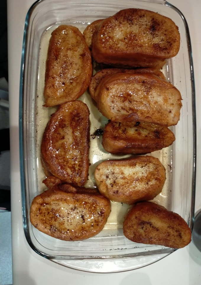 Una foto de Torrijas con almíbar de miel