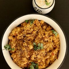 A picture of Chole Pulao.