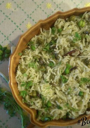 A picture of Green Chickpeas Pulav.
