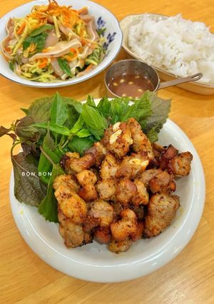 Hình của món Ba Chỉ Nướng Riềng Mẻ Mắm Tôm.