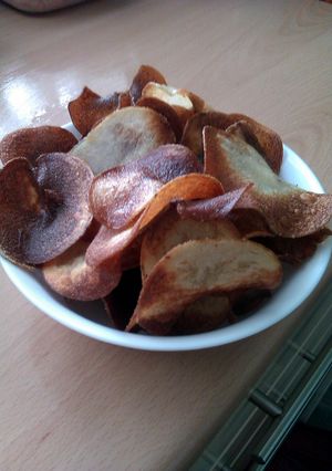 A picture of Vickys Homemade Crisps / Potato Chips with Flavour Options, Gluten, Dairy, Egg & Soy-Free.