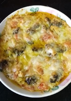 Una foto de Pastel vegetariano de brócoli. 🥦🍅