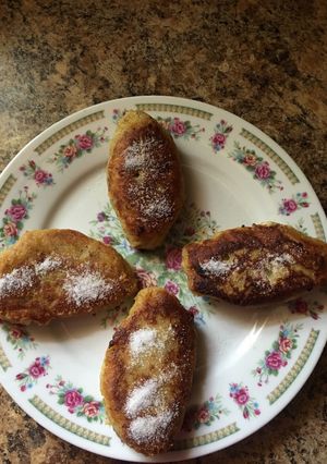 Una foto de Plátano relleno de avena