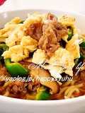 Ramen with Beef and Bell Pepper in Oyster Sauce