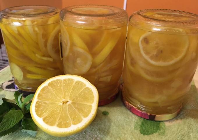 Лимонное варенье с имбирем 