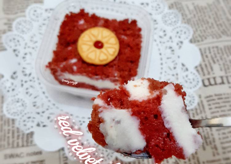 Resep Red Velvet Dessert Box Anti Gagal