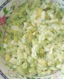 Ensalada de pepino y aguacate