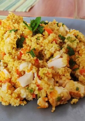 Foto di Cous cous surimi e menta