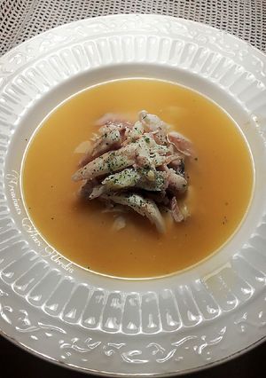 Una foto de Sopa de emblanco con mis toques personales