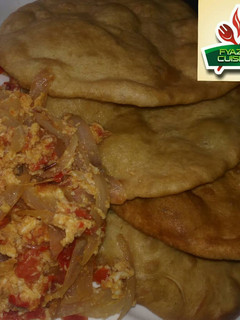 A picture of Patera with egg souce.
