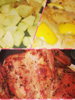 Una foto de Pollo al horno súper fácil