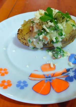 Una foto de Papa al horno de un estudiante PZ