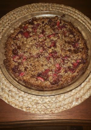 Una foto de Crumble de frutillas SIN Azúcar, SIN GLUTEN