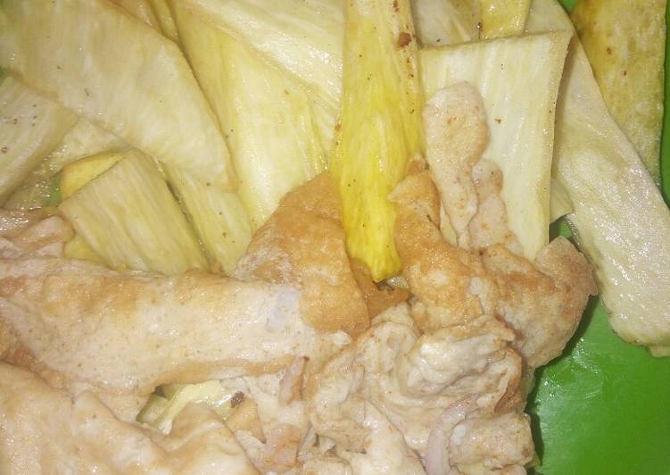 How to Prepare Quick Fried yam and egg