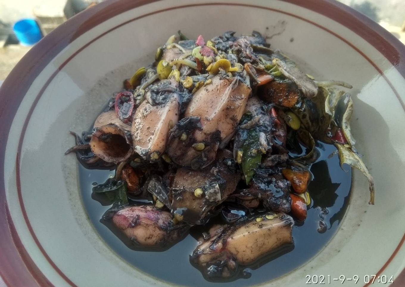 Cumi dengan lada hitam