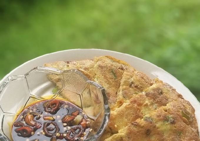 Telur dadar Tempe