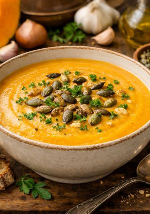 Une photo de Velouté de potiron de la Tour