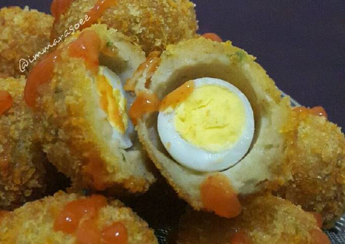 Resep Kroket Kentang Isi Telur Puyuh Oleh Imma Cookpad