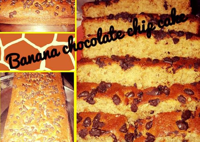 Steps to Make Quick Banana chocolate chip cake