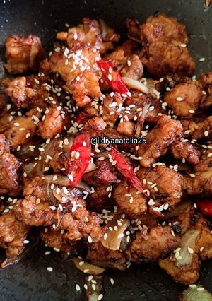 Foto resep Ayam Pop Lada Hitam