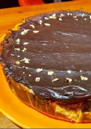 Una foto de Ganache de Chocolate Negro