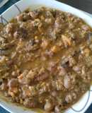 Tm5 - Guiso de habichuelas rojas, mix champis/setas en salsa de tomate con frutos secos (100% veg)