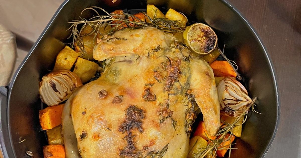 Roasted Chicken & Veggies Airfryer