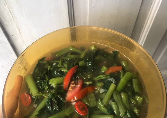 Cara Membuat Resep Tumis kangkung kuah