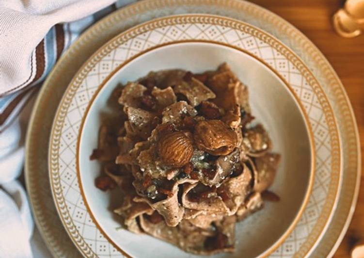 Recipe of Quick Pappardelle con farina di Marroni 🌰