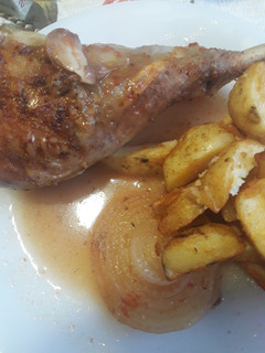 Una foto de Muslo de pavo con jengibre