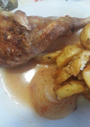 Una foto de Muslo de pavo con jengibre