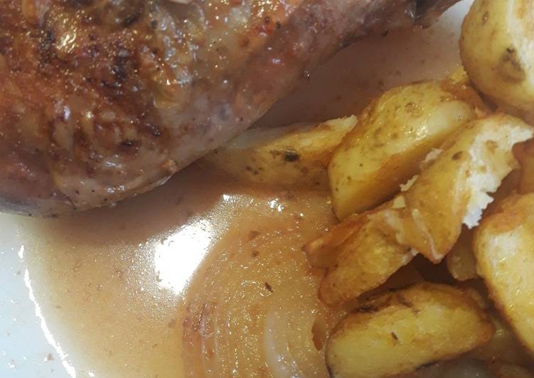 Muslo de pavo con jengibre