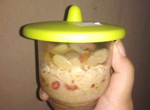 Foto resep Overnight Oat with Dried Goji Berry and Apricot