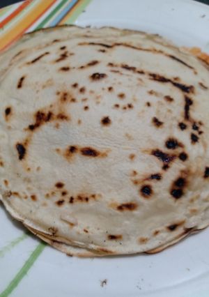 Una foto de Panqueques sin leche súper fácil!!!!!